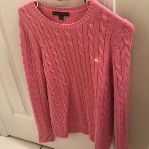 Brooks brothers women’s pink sweater medium